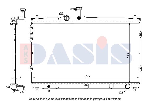 AKS DASIS Radiaator,mootorijahutus 560095N